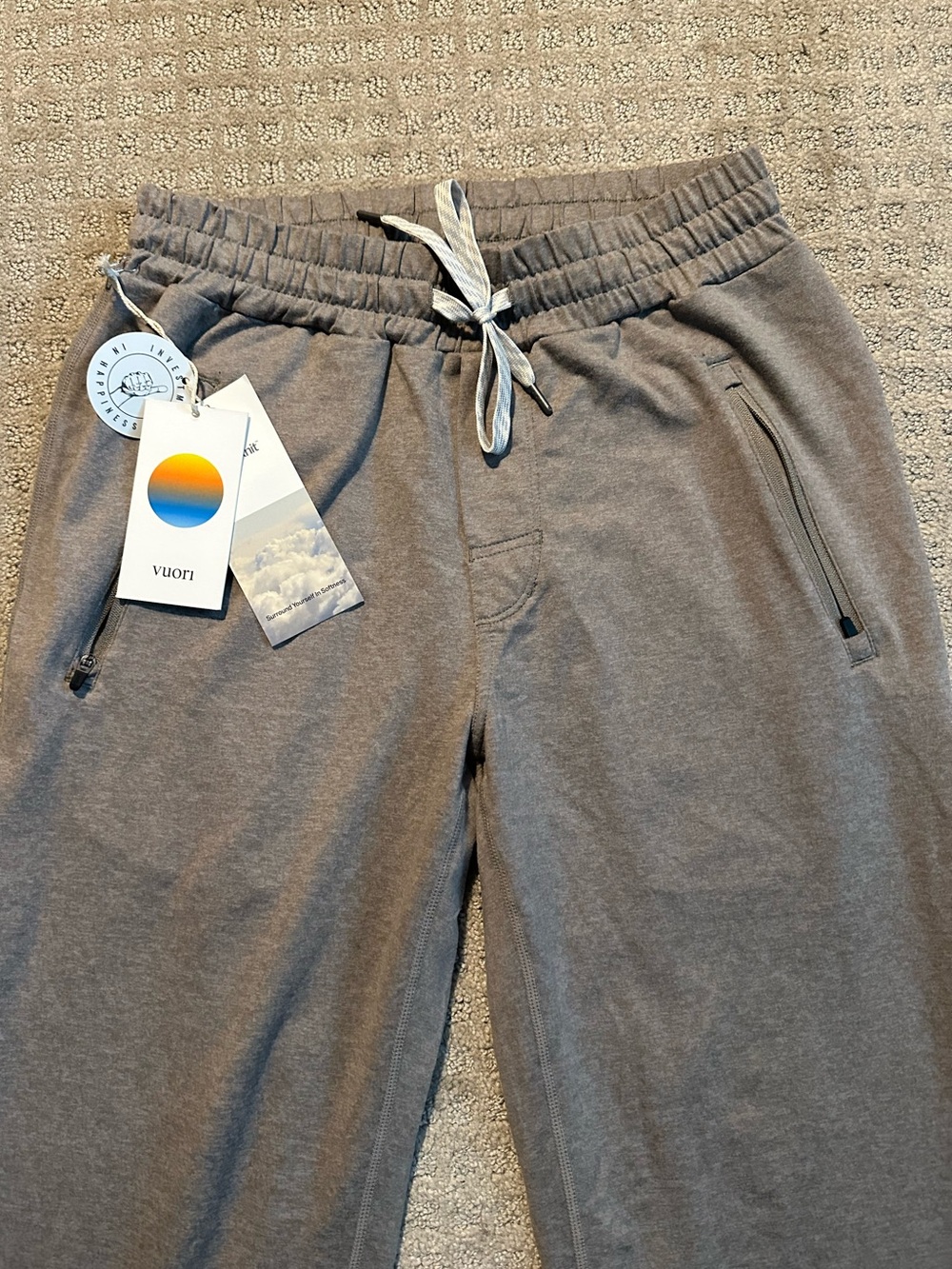 NEW mens Vuori Ponto performance jogger pants walnut heather size small - Picture 2 of 11